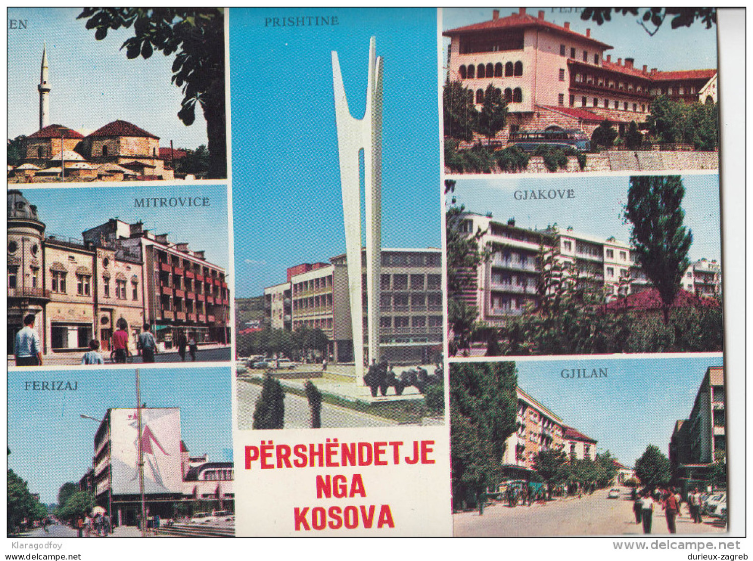 Kosovo Old Postcard Travelled 19?? Bb160115 - Kosovo