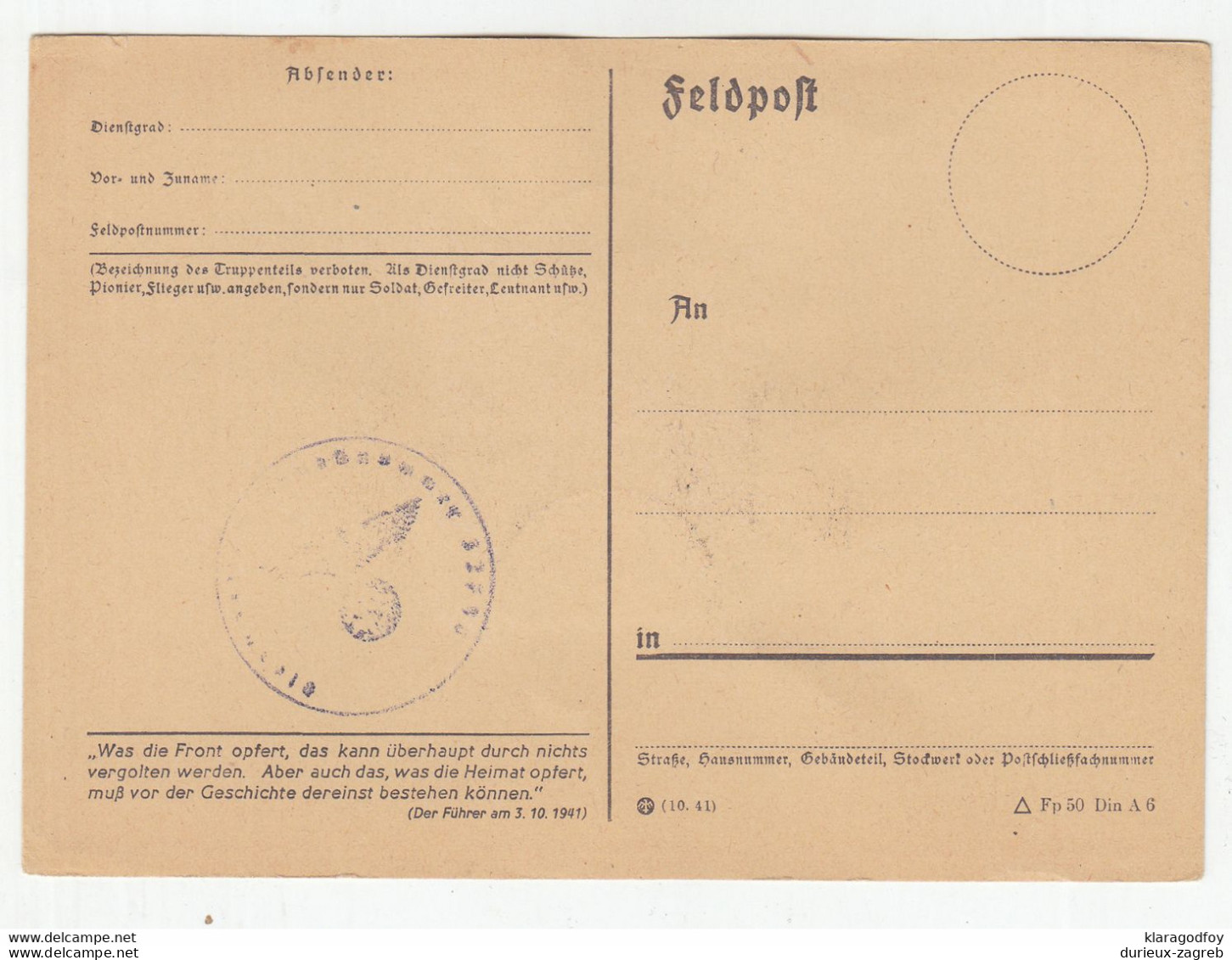 Italy/RSI 16 German feldpost postcards with Massa Lombarda 26.3.45. postmarked stamps on the back  not posted