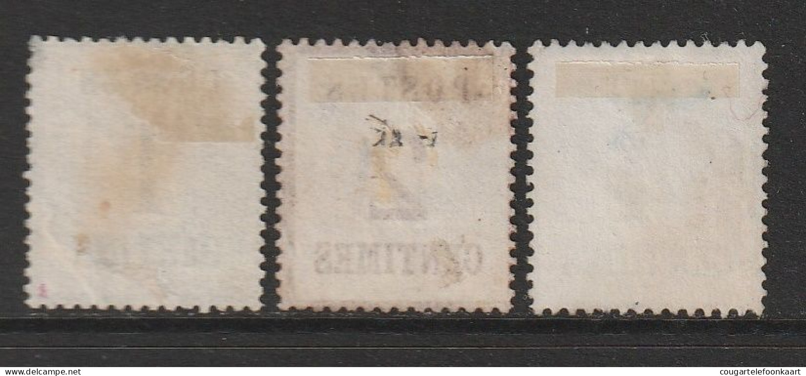 Elsass Und Lothringen, Mi. 1-2-3 Alle Type I, 1 + 2 + 4 Centime(s), Ungebraucht Ohne Gummi - Postfris