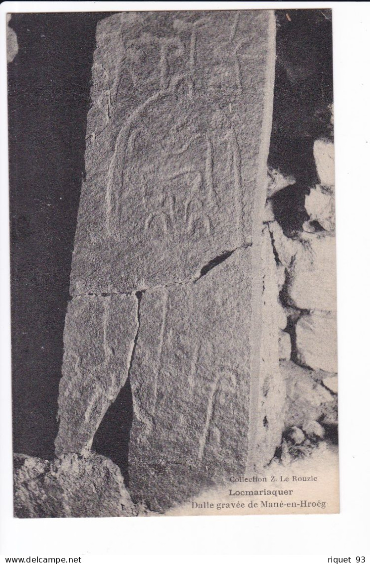 Lot 3 Cp - LOCMARIAQUER- Dolmen Avec Pierres Gravées (voir Scans) - Locmariaquer