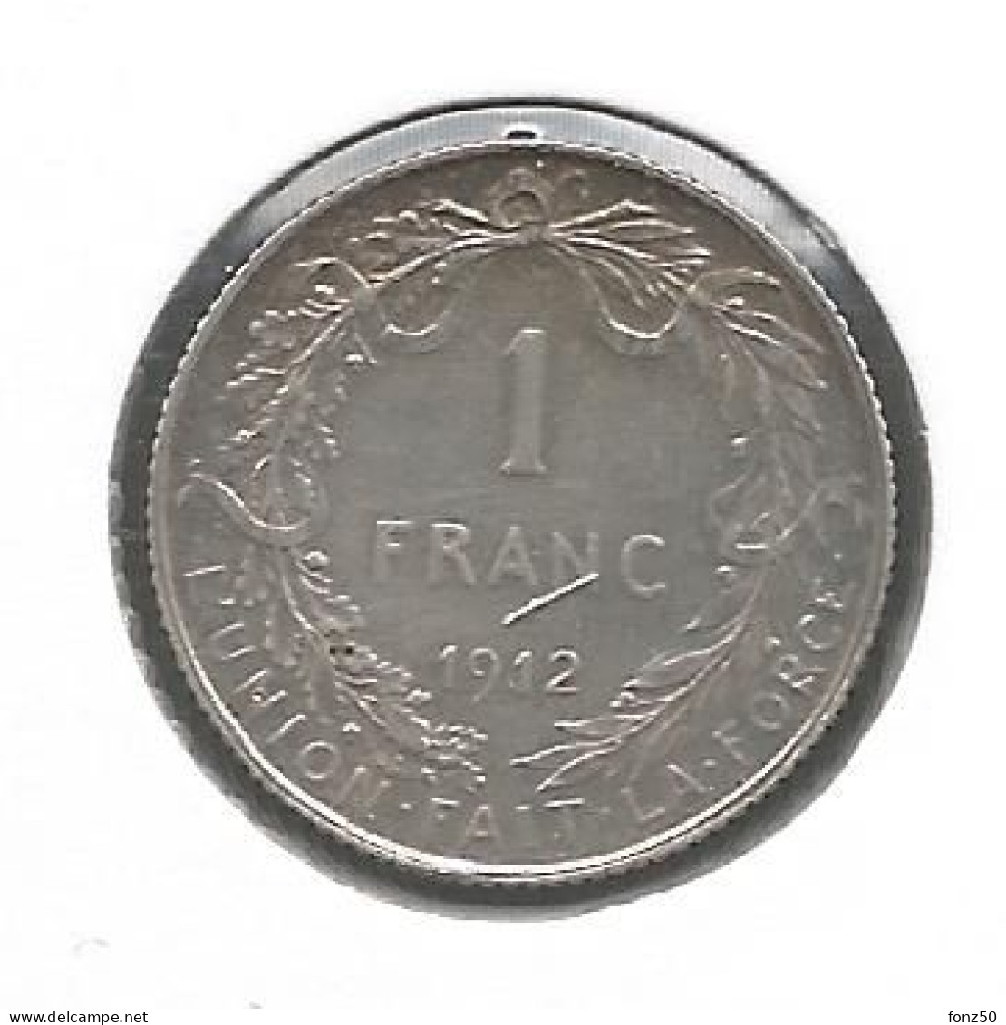 ALBERT I * 1 Frank 1912 Frans * Prachtig * Nr 11506 - 1 Franc