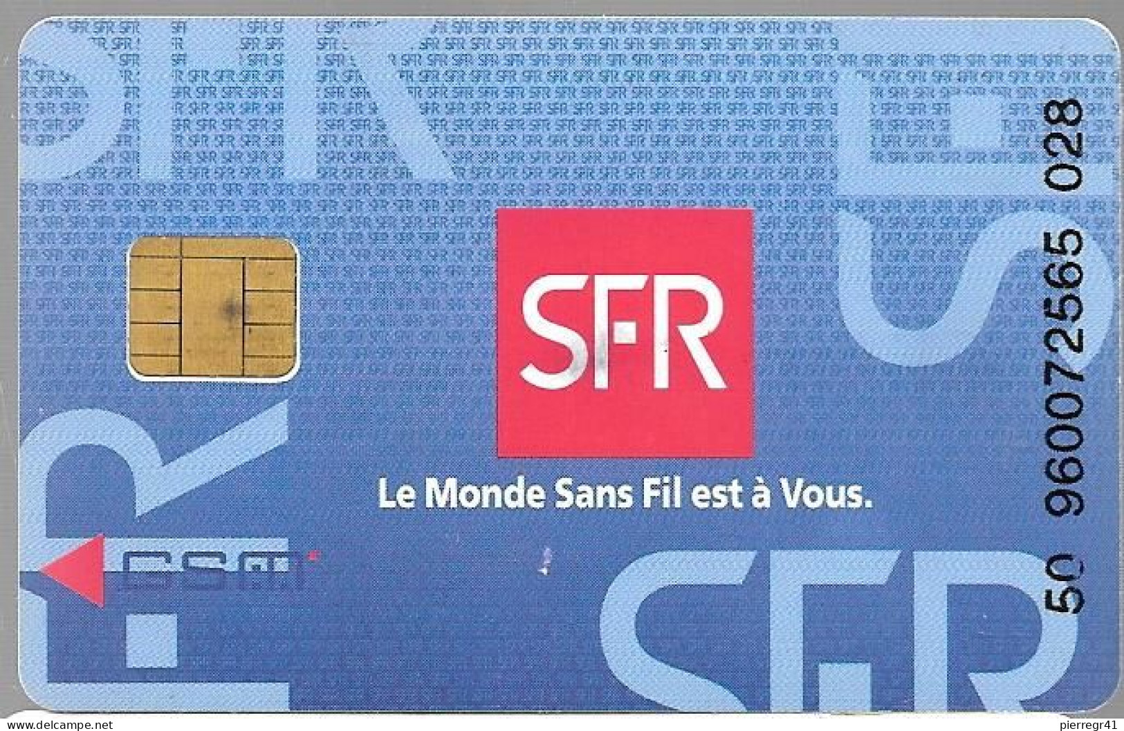 CARTE-GSM-SFR-PUCE D-SFR-SF3D-SD--V° Logo Bull-et Inovatron -TBE - Mobicartes (GSM/SIM)