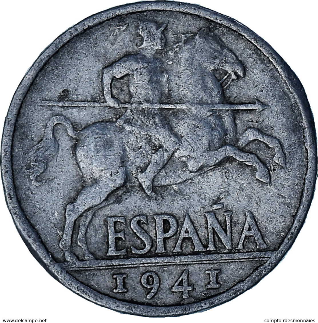 Espagne, 10 Centimos, 1941, Aluminium, TTB, KM:766 - 10 Centimos