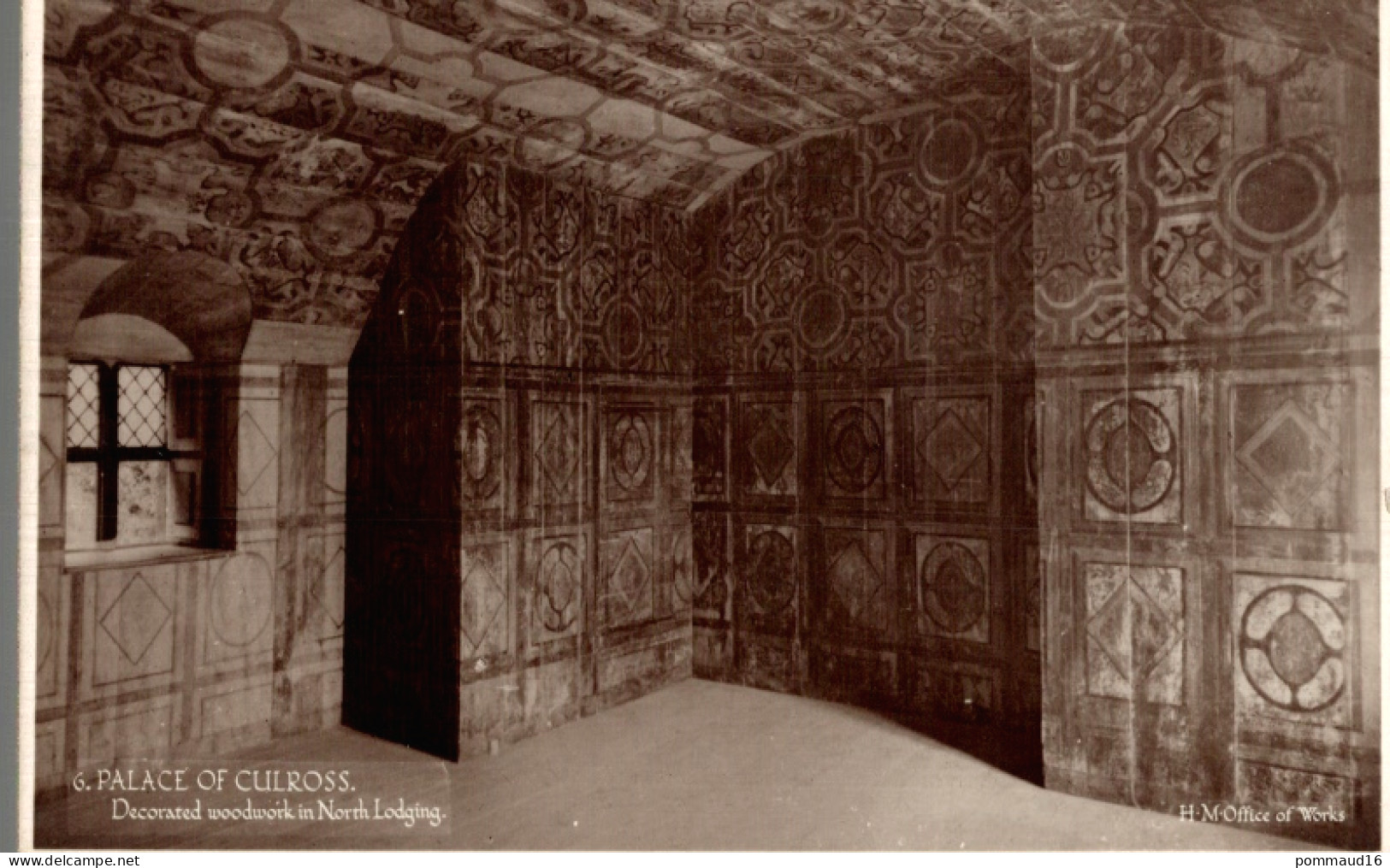 CPSM Palace Of Culross Decorated Woodwork In North Lodging - Fife