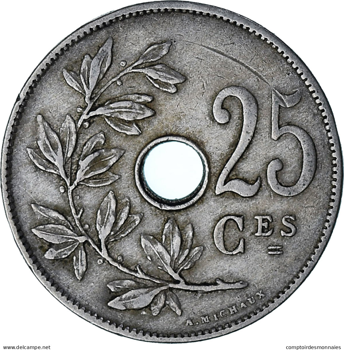 Belgique, 25 Centimes, 1927, Cupro-nickel, TTB, KM:68.1 - 25 Centimes