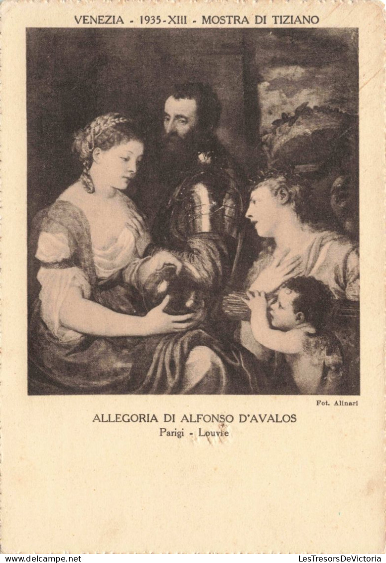 ITALIE - Venezia -1935 - XIII - Mostra Di Tiziano - Allegoria Di Alfonso D'Avalos -  Carte Postale Ancienne - Venezia (Venedig)