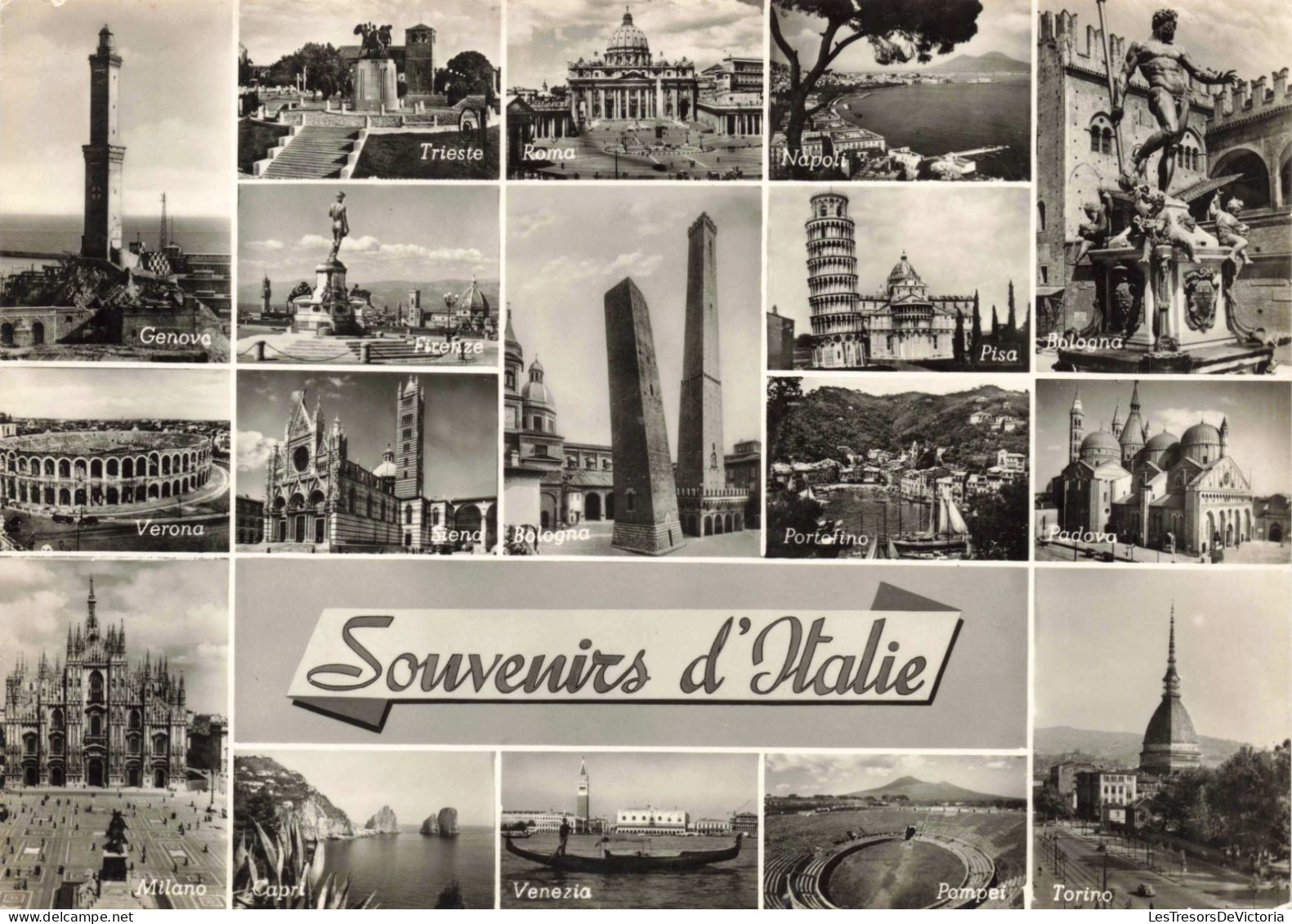 ITALIE - Souvenirs D'Italie - Multi Vues - Carte Postale Ancienne - Sonstige & Ohne Zuordnung