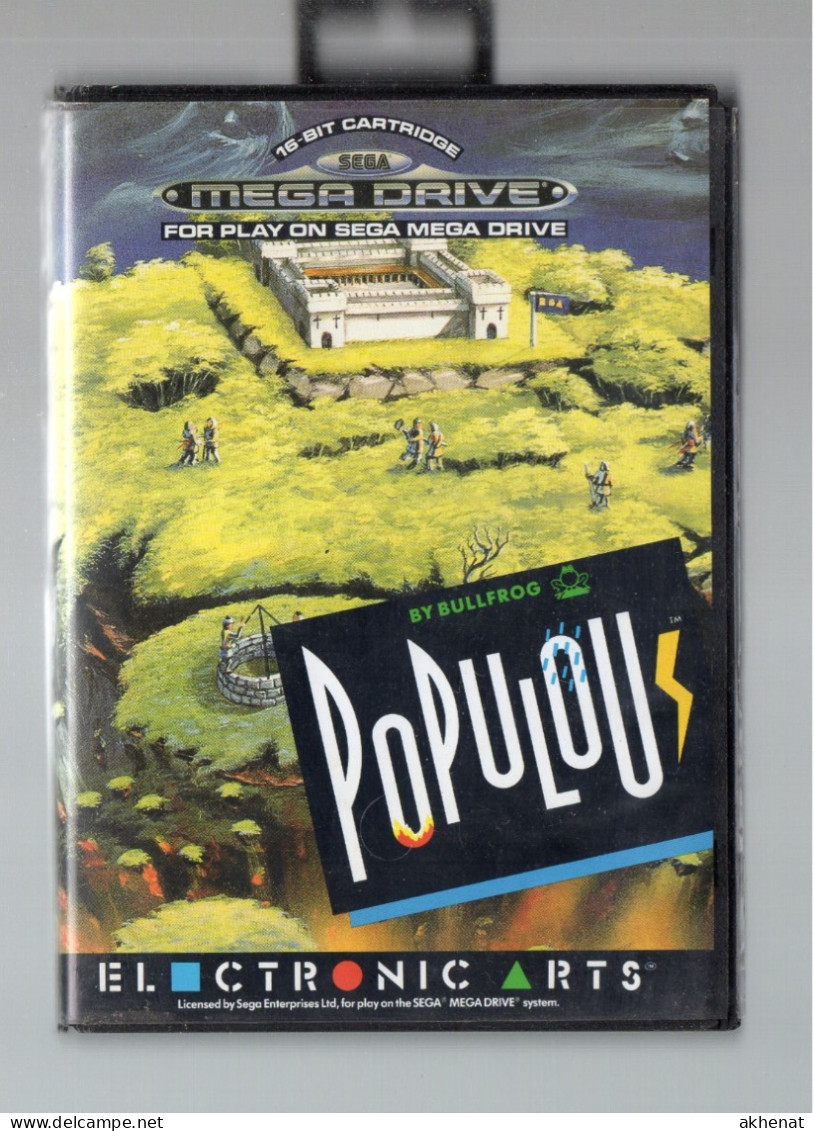 SEGA MEGA DRIVE  "POPULOUS" - Electronic Arts Usato - Megadrive