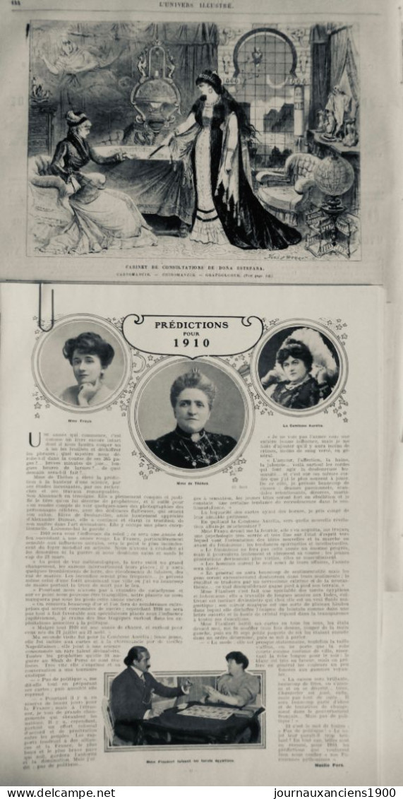 1880 1909 PARA NORMAL MADAMEE DE THEBES DONA ESTEFANA 2 JOURNAUX ANCIENS - Non Classés