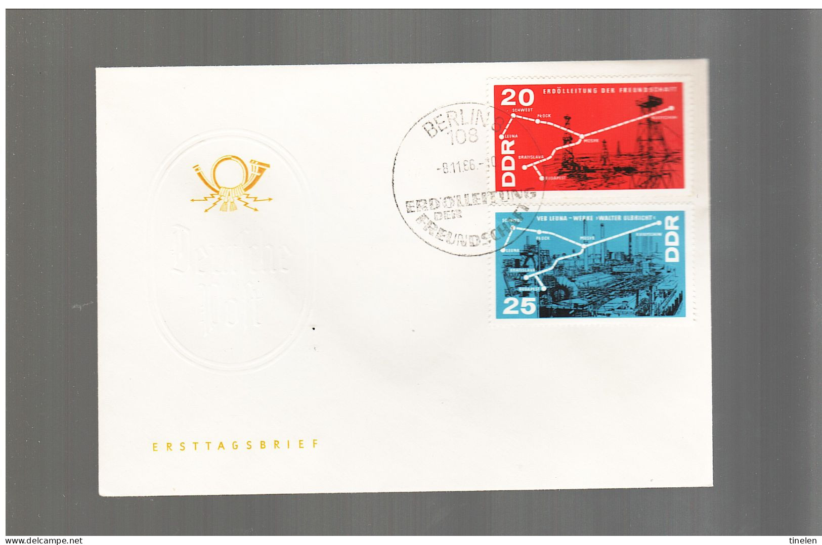 Ddr -germania Est - 1966 Fdc Petrolchimico - 1950-1970