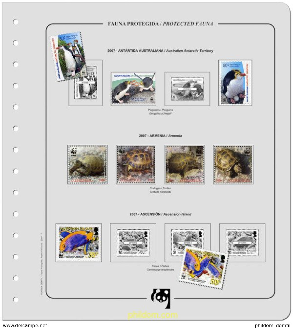 Suplemento WWF 2007 No Dentados Y Especiales Sin Montar - Lots & Serien