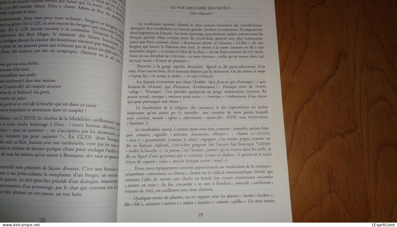 NOËLS AU PATOIS DE BESANCON Régionalisme Chanson Chants Chant Religieux Noël Glossaire Textes Musique Parler Patois