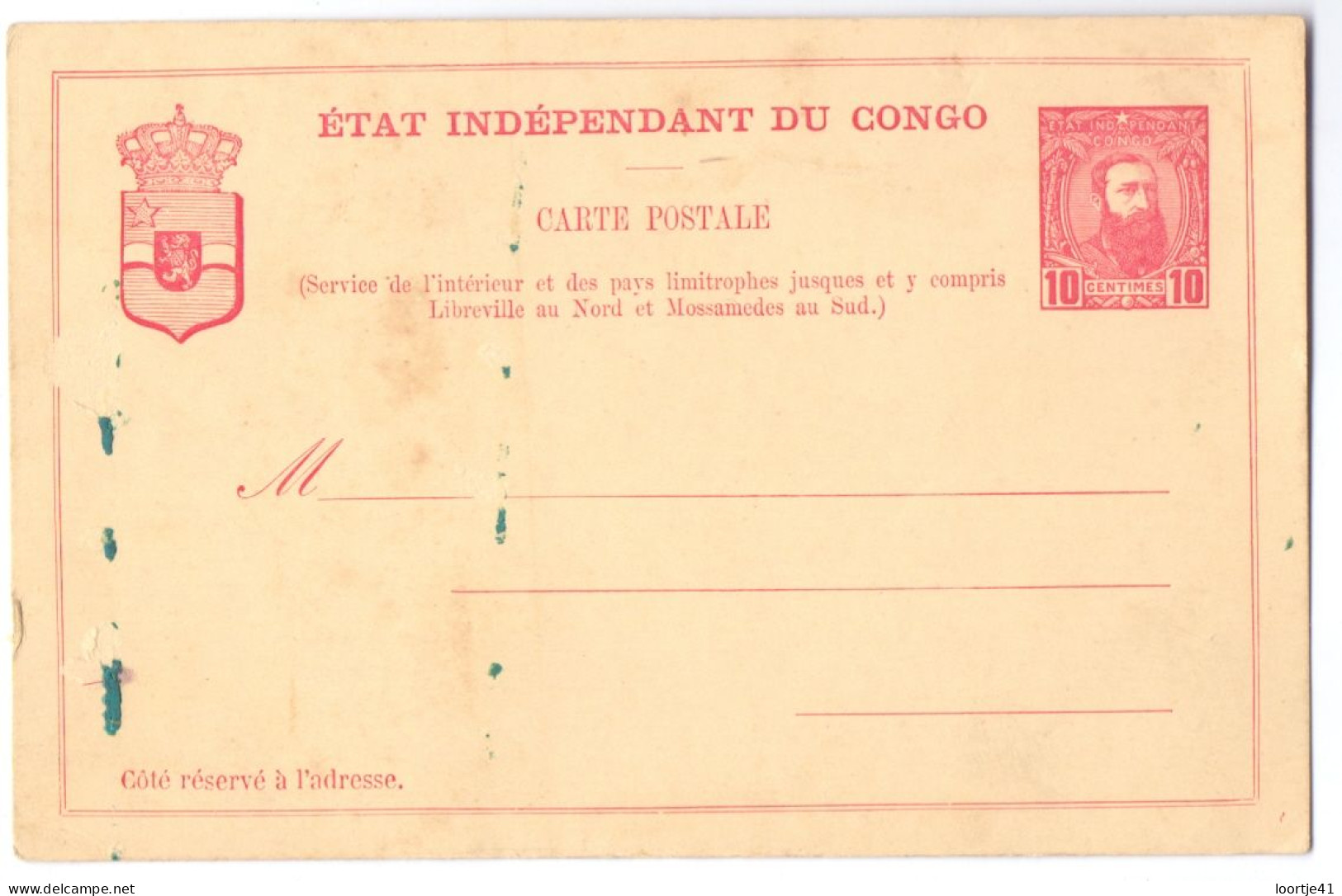 Briefkaart Carte Postale - Etat Indépendant Du Congo - Ungebraucht