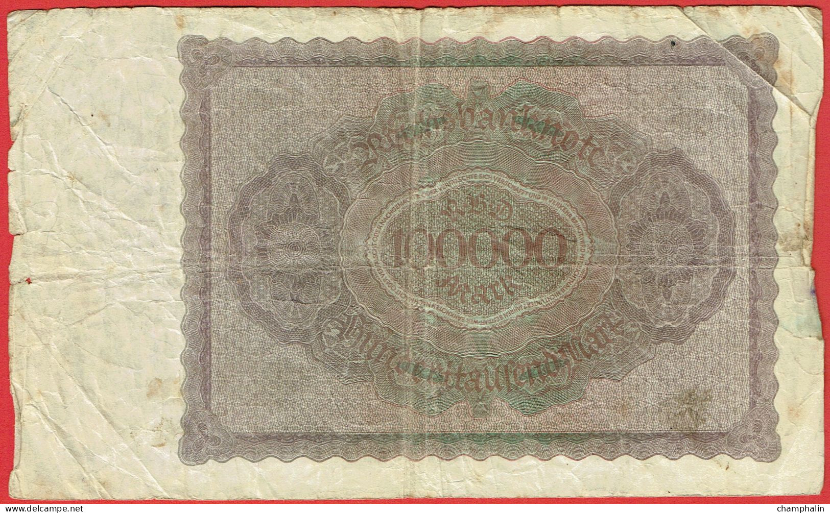 Allemagne - Billet De 100000 Mark - 1er Février 1923 - P83a - 100.000 Mark