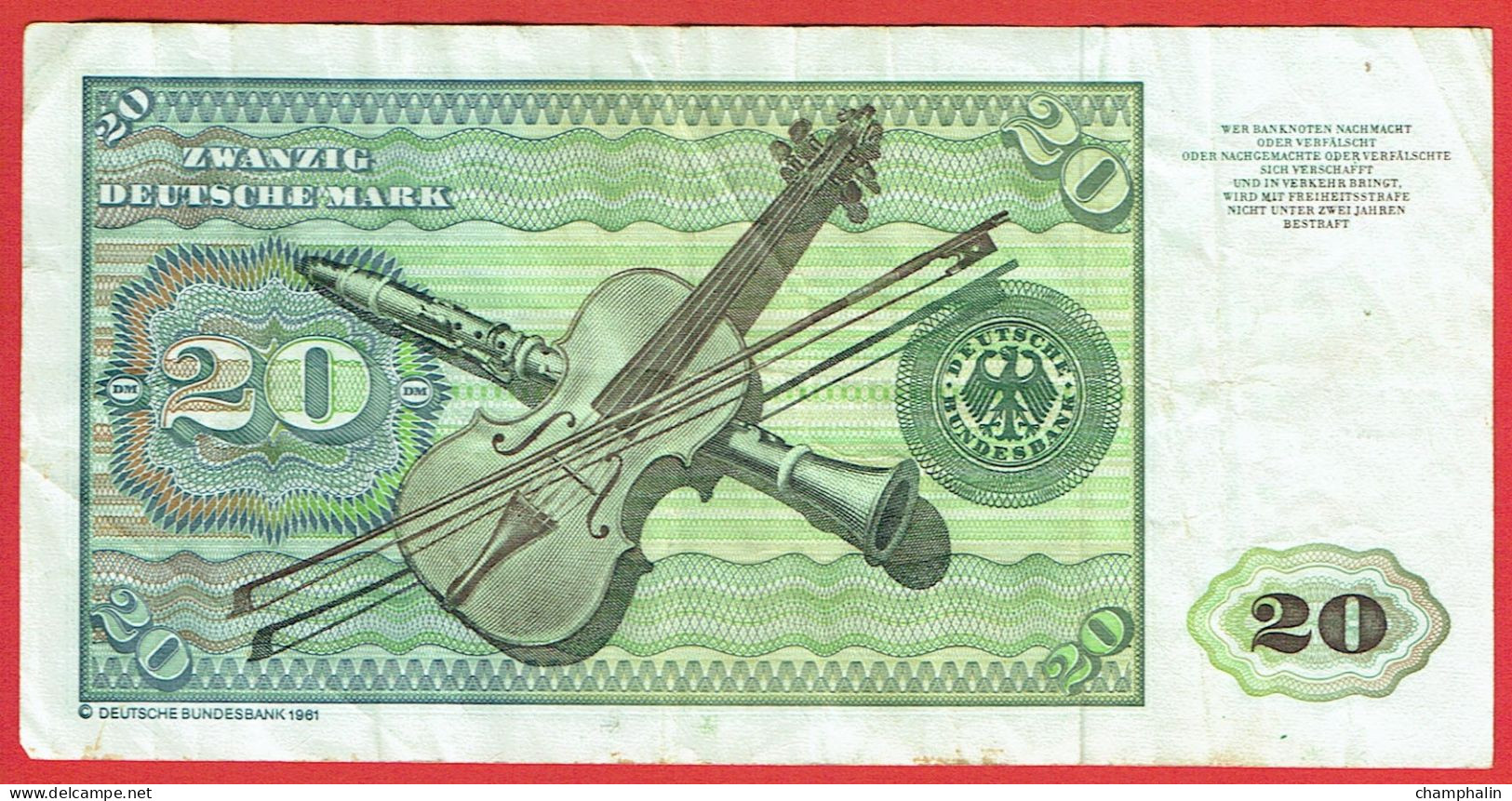 Allemagne - Billet De 20 Deutsche Mark - Elsbeth Tucher - 2 Janvier 1980 - P32d - 20 Deutsche Mark
