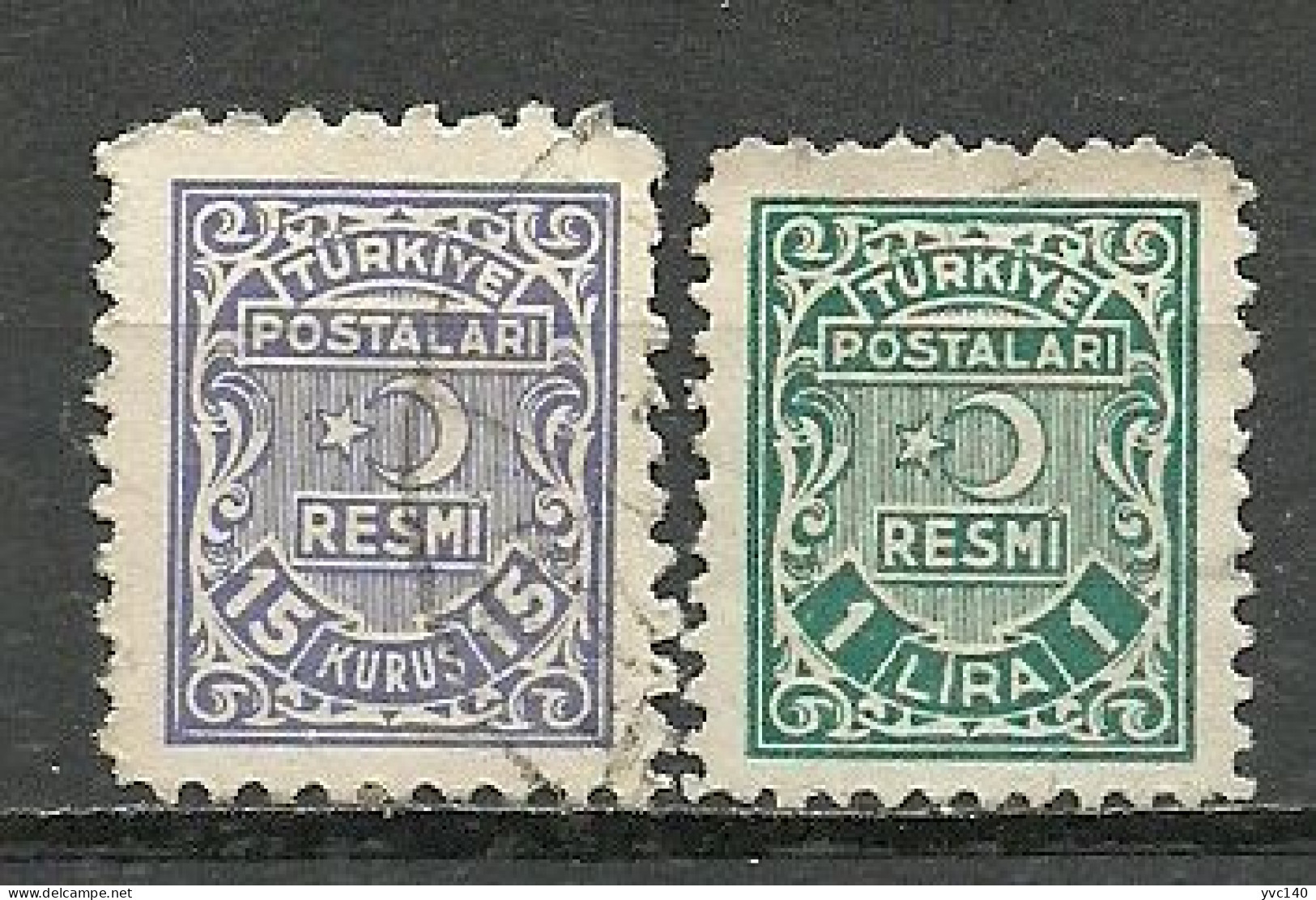 Turkey; 1947 Official Stamps - Dienstmarken