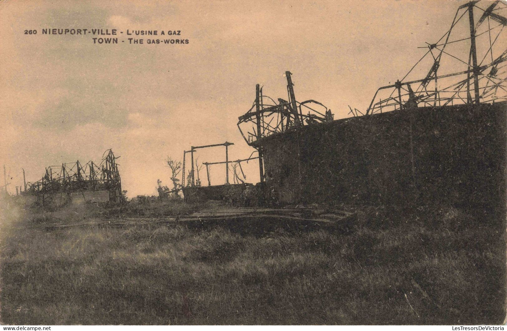 BELGIQUE -  Nieuport Ville - L'usine à Gaz - Carte Postale Ancienne - Nieuwpoort