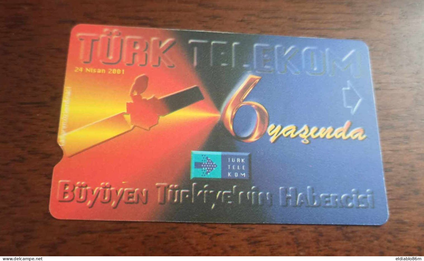 TURKEY - ALCATEL - N-169 - 6TH ANNIVERSARY OF TT - ERROR - NO MAGNETIC STRIP - Türkei