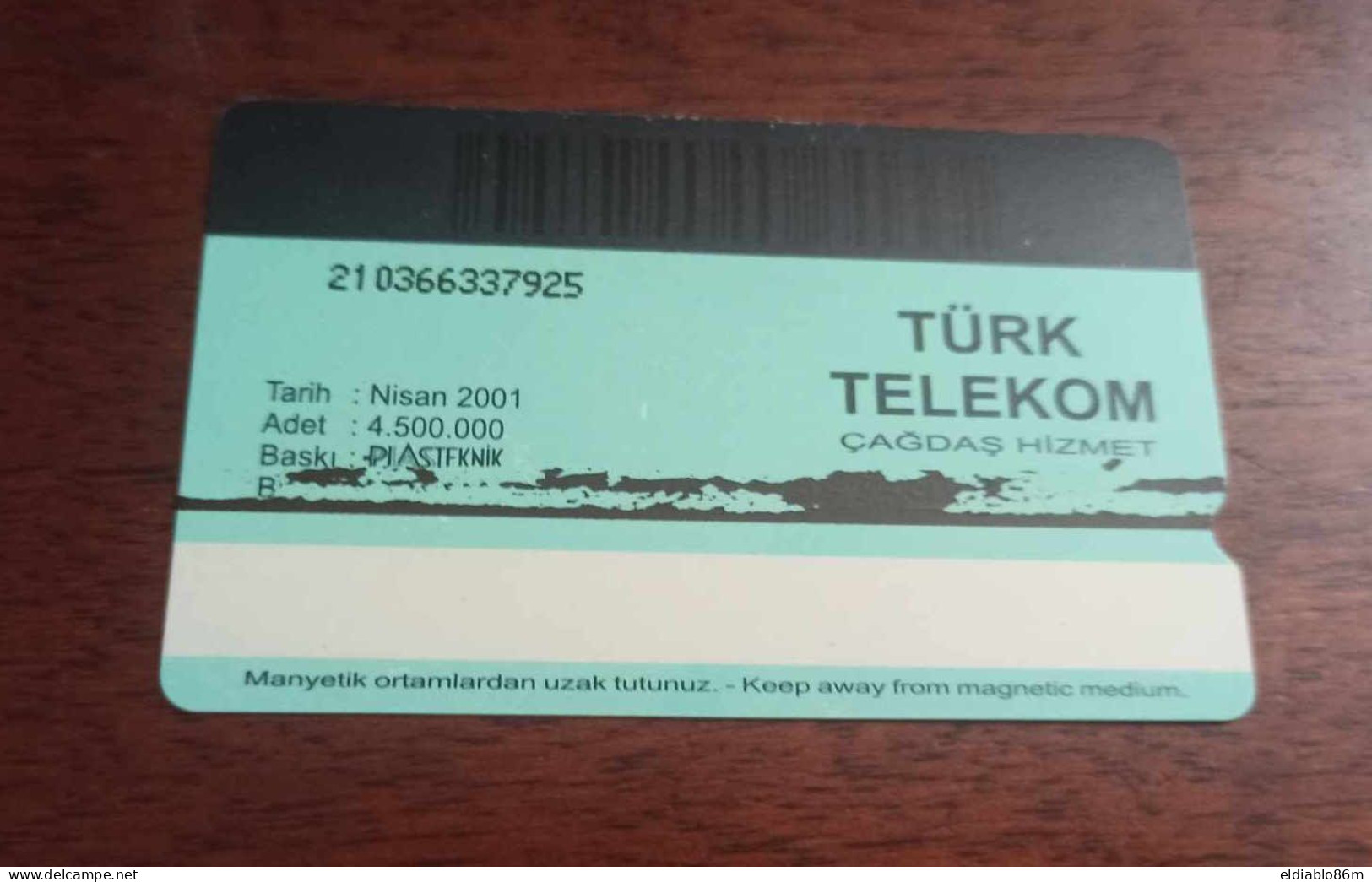 TURKEY - ALCATEL - N-169 - 6TH ANNIVERSARY OF TT - ERROR - NO MAGNETIC STRIP - Turkey