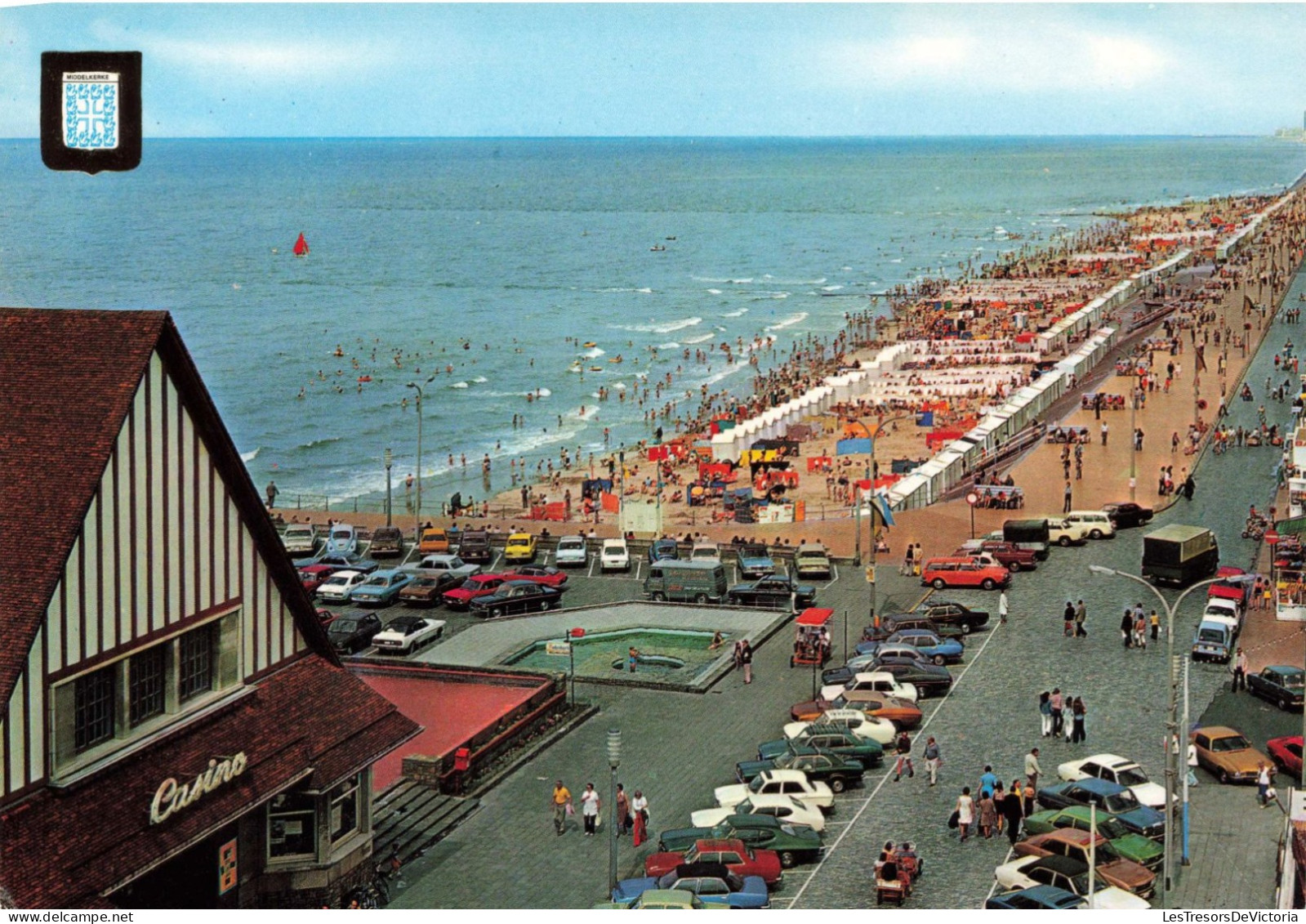 BELGIQUE - Middelkerke - Casino Et Plage - Colorisé - Animé - Carte Postale - Middelkerke