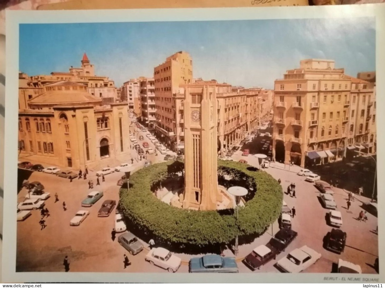 Lebanon  Liban Old Paper Callander Periode 60  Large 30x21   BEIRUT EL NIJME SQUARE - Grossformat : 1971-80