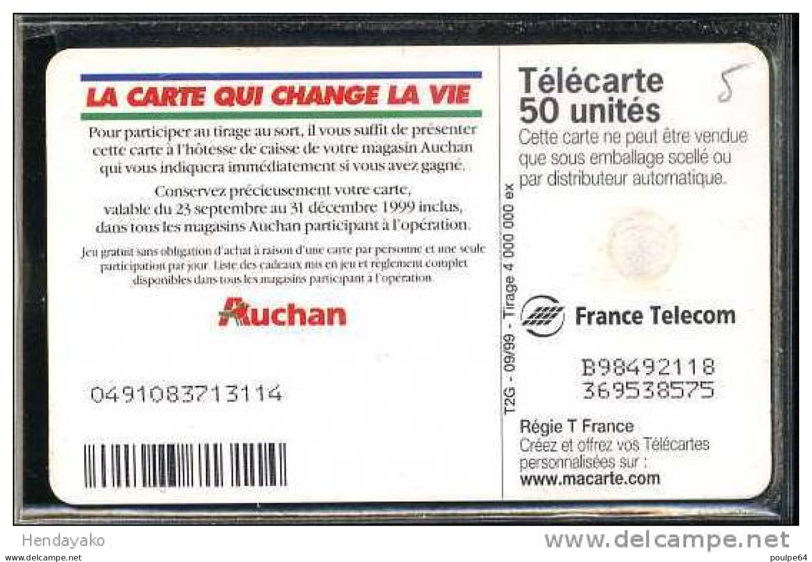 F1012   09/1999 AUCHAN PRUNE  50 GEM2 T2G - 1999