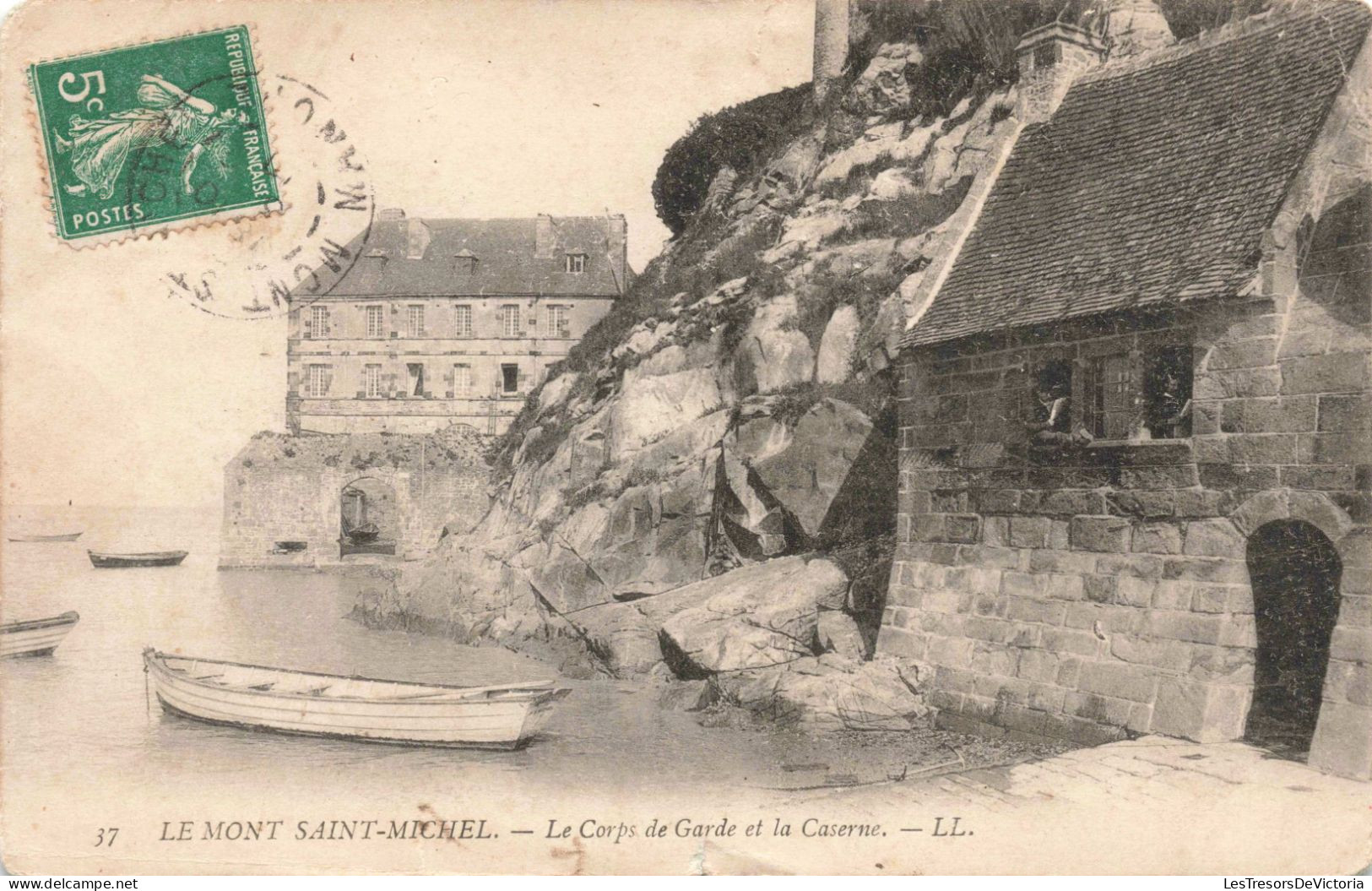 PHOTOGRAPHIE - Le Mont Saint Michel - Le Corps De Garde Et La Caserne - Carte Postale Ancienne - Fotografie