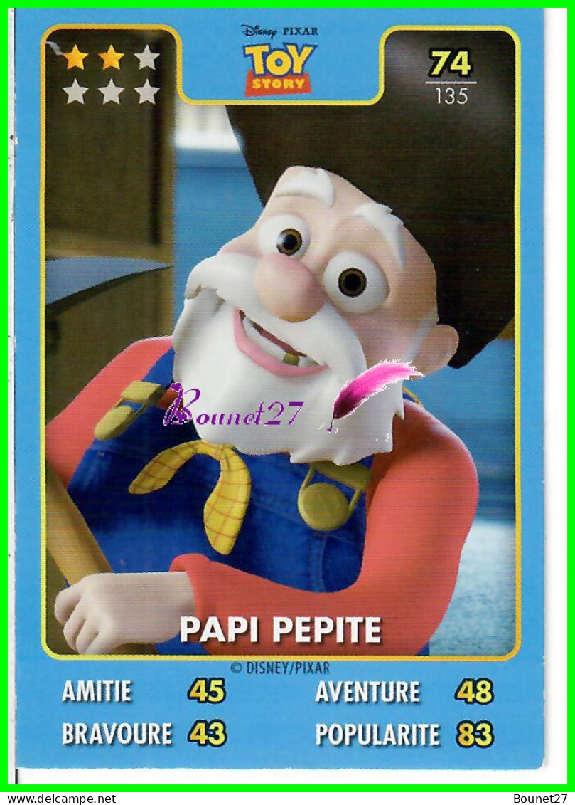 Carte Auchan Disney Pixar 2015 - TOY STORY - N°74 PAPI PEPITE - Disney