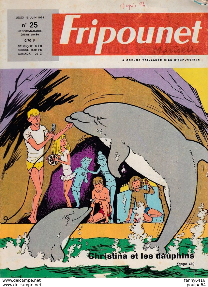 Fripounet - N°25 - Année 1969 - Fripounet