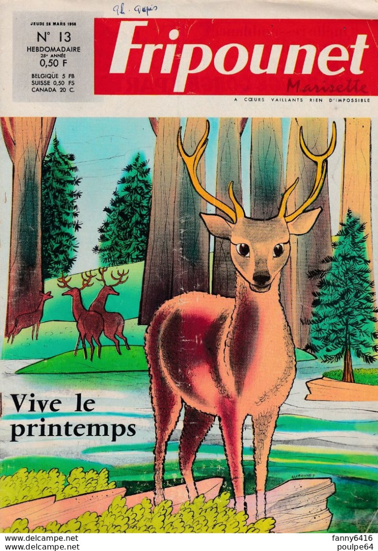 Fripounet - N°13 - Année 1968 - Fripounet