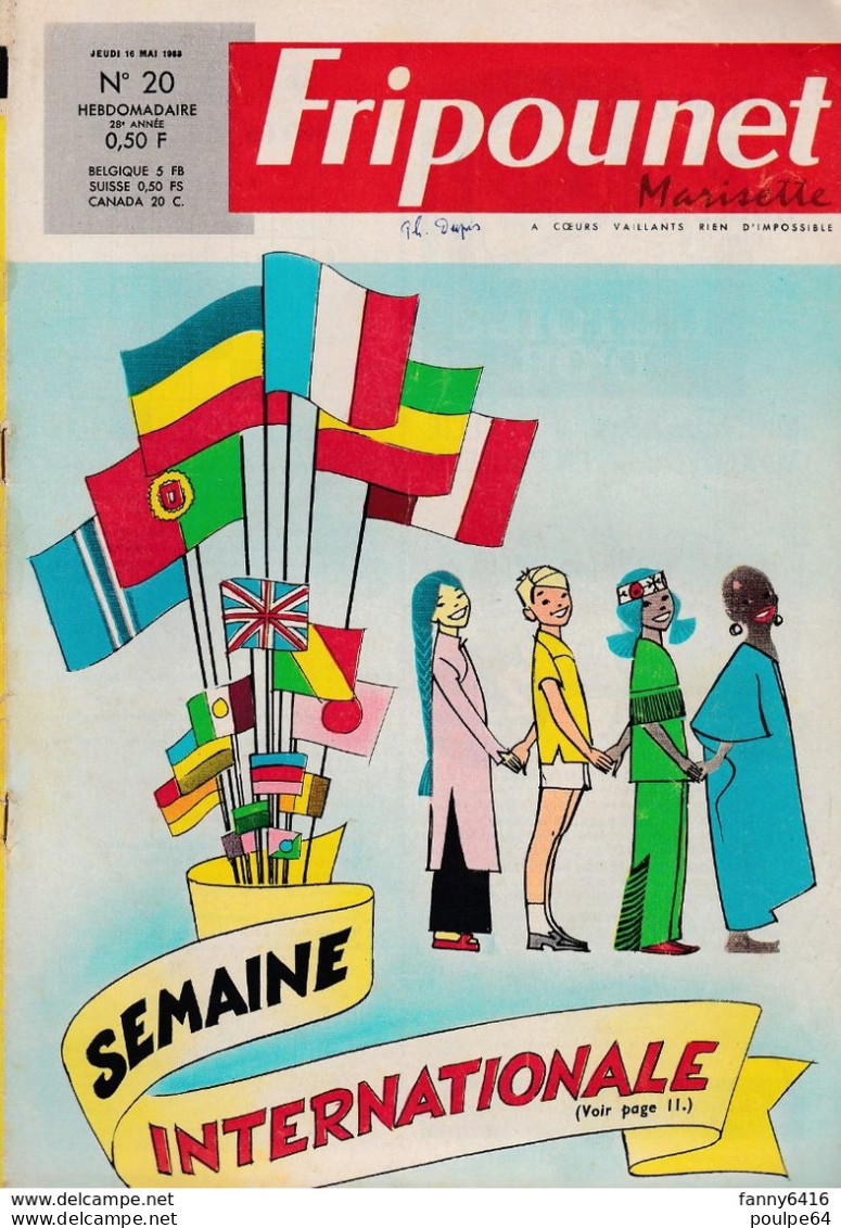 Fripounet - N°20 - Année 1968 - Fripounet