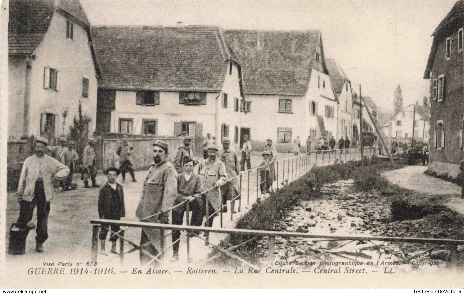 FRANCE - Alsace - La Rue Centrale  - Carte Postale Ancienne - Other & Unclassified