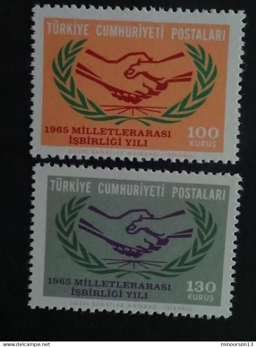 1965 TURQUIE Y&T N° 1732 à 1740 ** - THEMES DIVERS - Unused Stamps