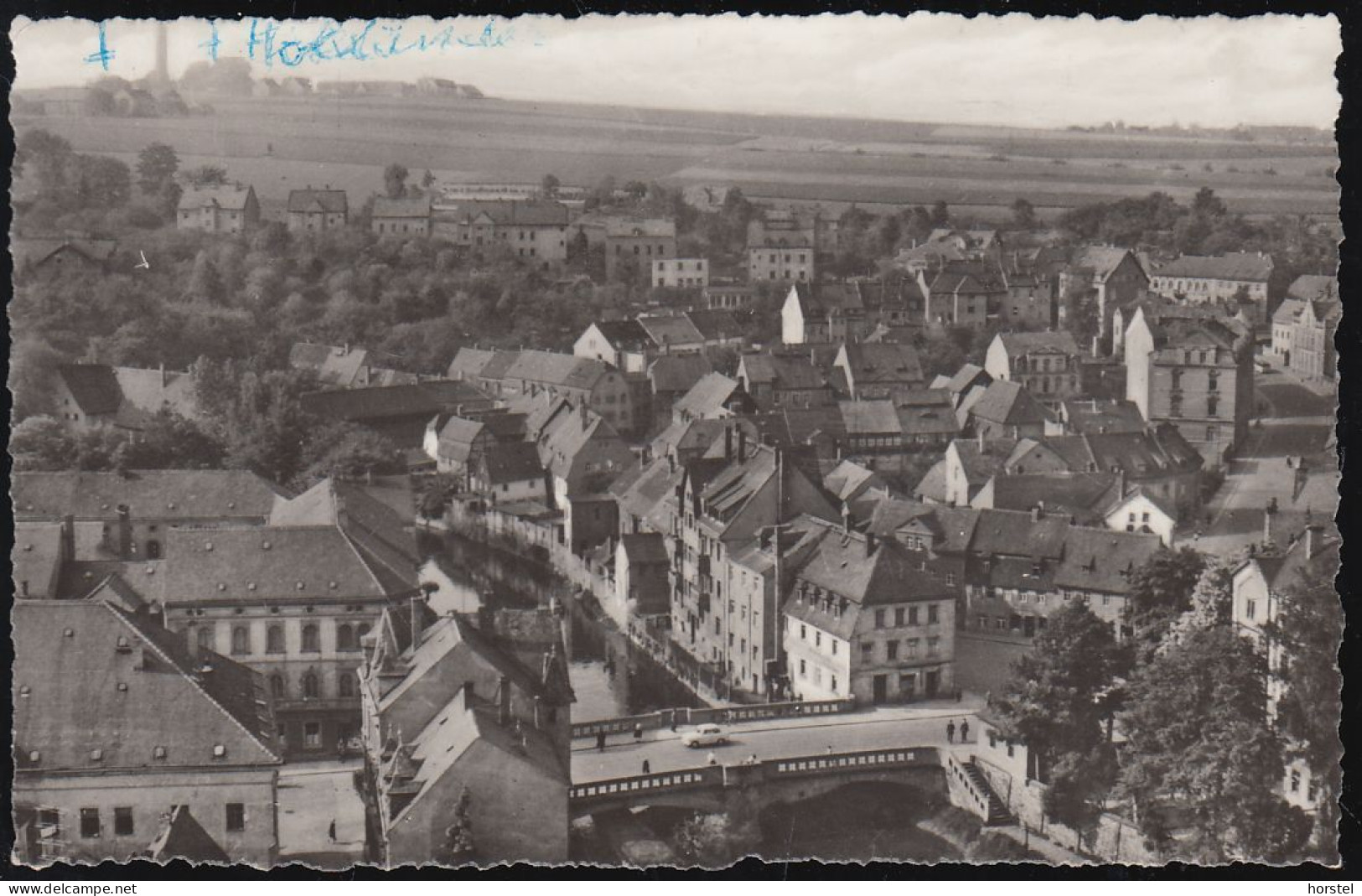 D-04720 Döbeln - Alte Stadtansicht Mit Brücke - Cars - Stamp - Döbeln