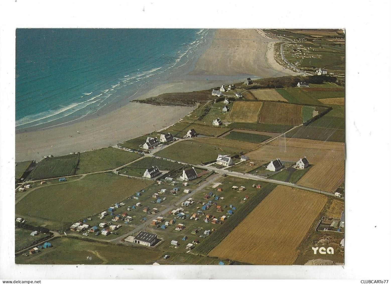 Plomodiern (29) : Vue Aérienne Générale Sur Le Camping De L'Iroise En 1980 GF. - Plomodiern