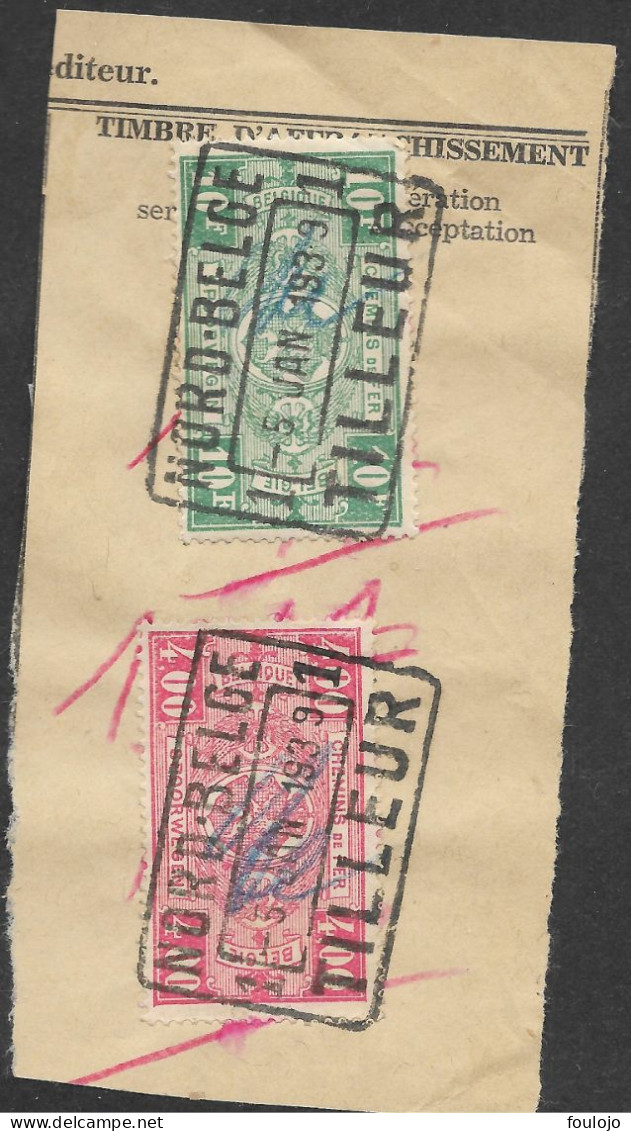 TR156+TR162  Nord-belge Tilleur Le 5 Jan 1939 (Alb Vert 6) - Dokumente & Fragmente