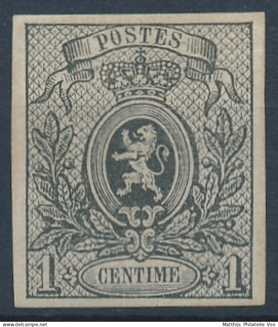 [* SUP] N° 22, 1c Gris, Belles Grandes Marges Et De La Plus Grande Fraîcheur - LUXE - Cote: 380€ - 1866-1867 Coat Of Arms