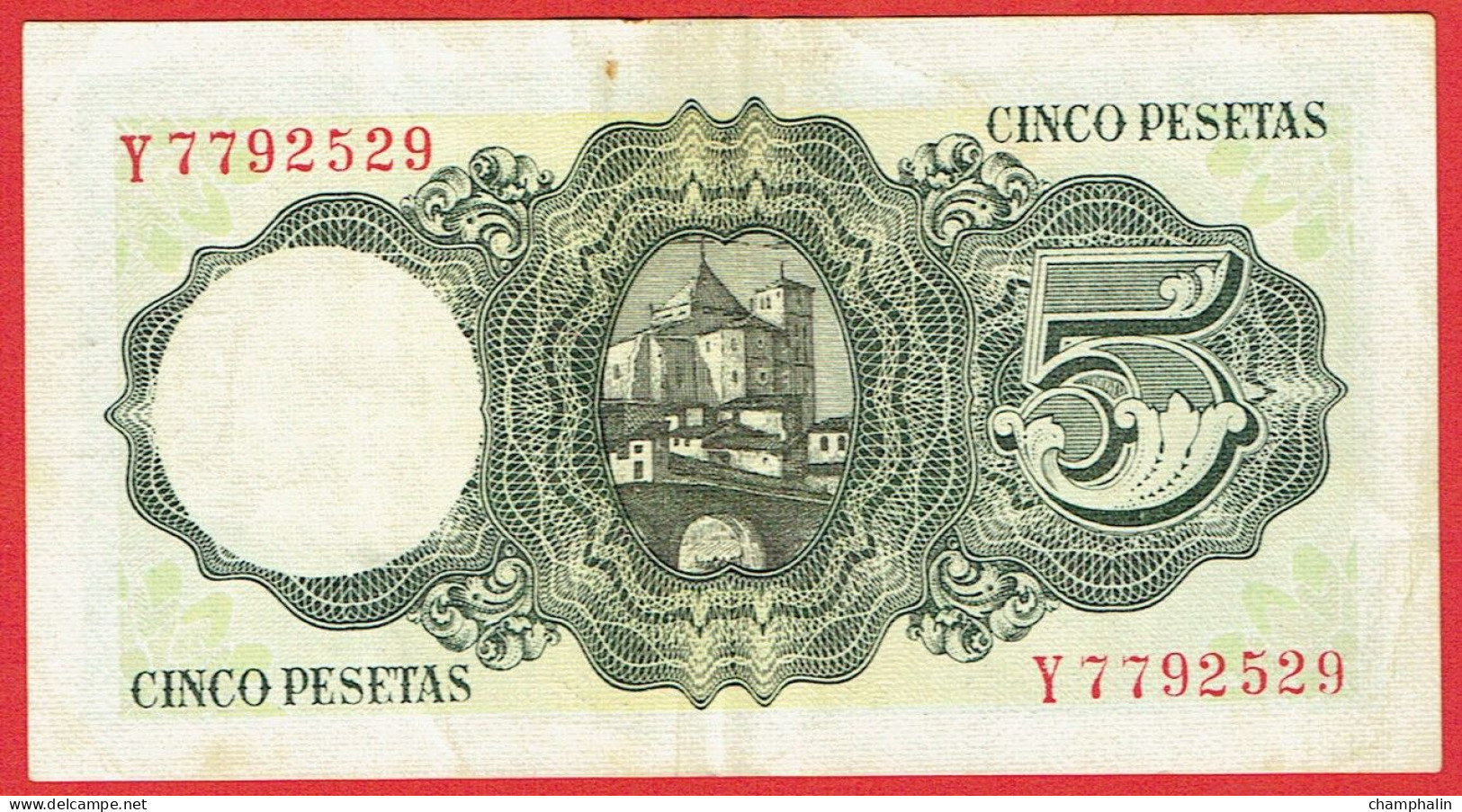 Espagne - Billet De 5 Pesetas - Jaime Balmes - 16 Août 1951 - P140a - 5 Pesetas