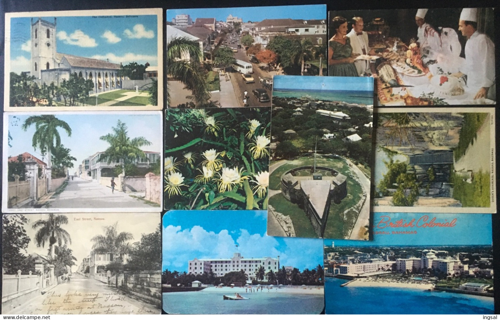 BAHAMAS…….NASSAU ………..Ten Vintage Postcards……… - Bahamas