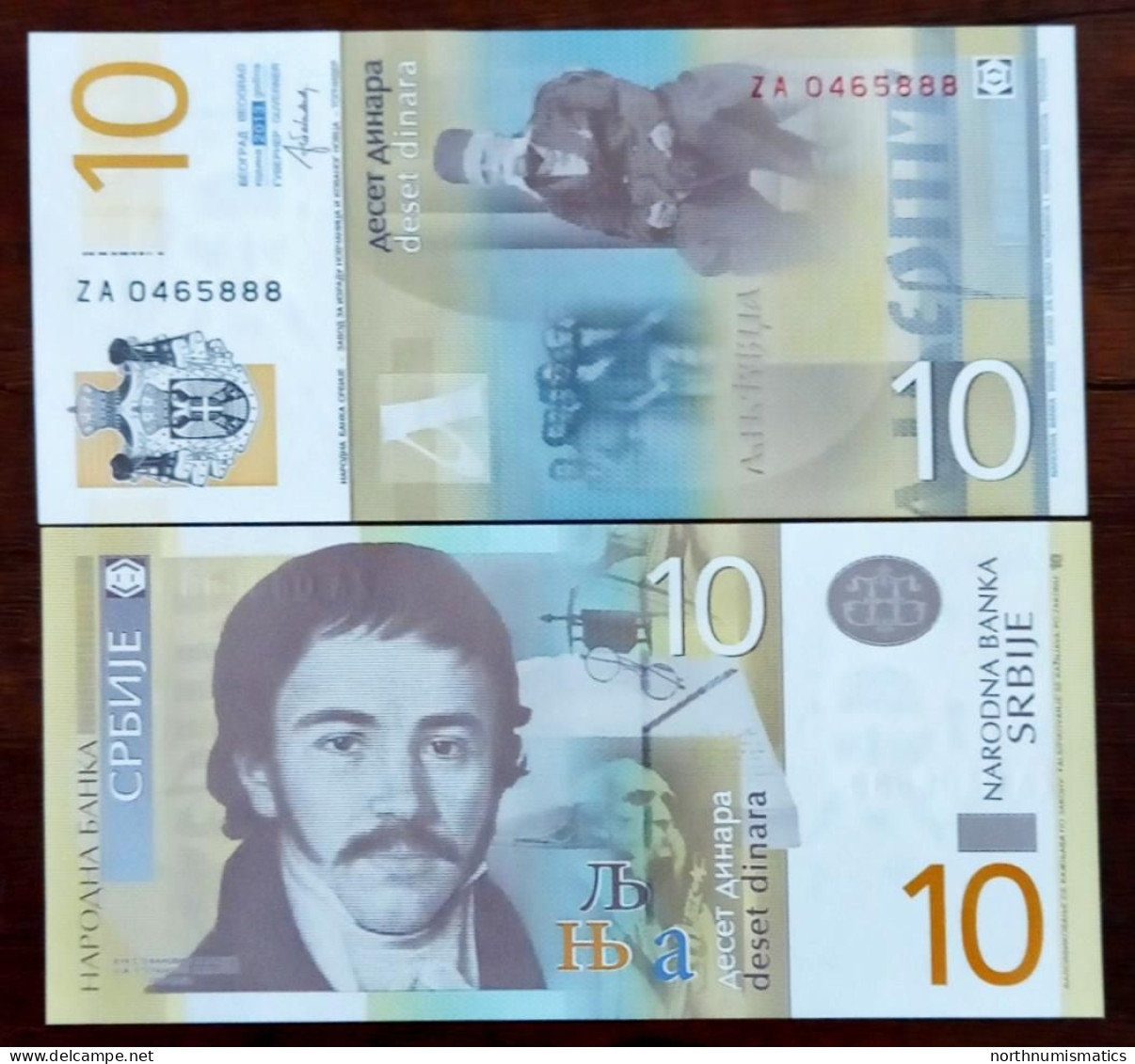 Serbia 10 Dinar ZA Replacement Unc 2013 - Serbie