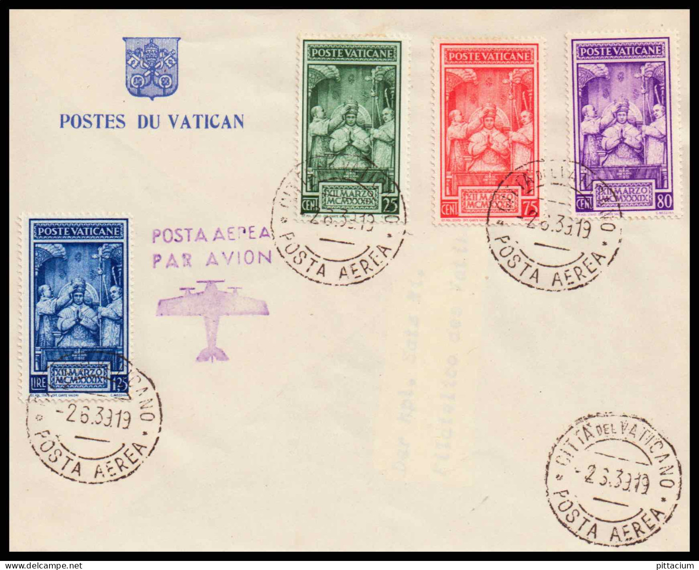 Vatikan 1938: FDC | Citta Del Vaticano - Lettres & Documents