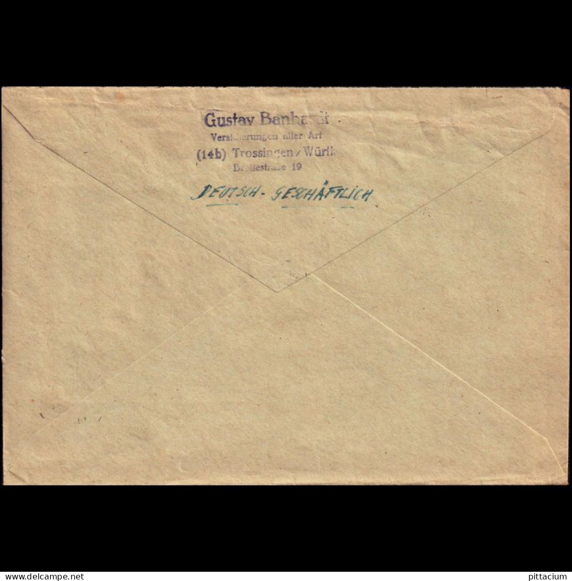 Alleiierte Besetzung 1947: Brief, Provisorische Stempel | Portostufen, Versicherung | Deichingen, Stuttgart - Libye