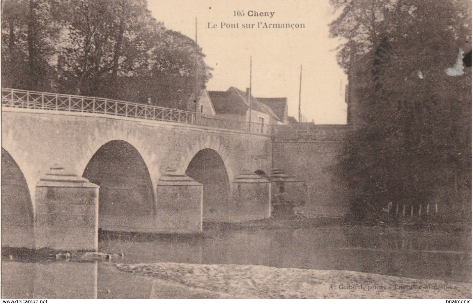 CHENY  Le Pont Sur L'Armançon - Cheny