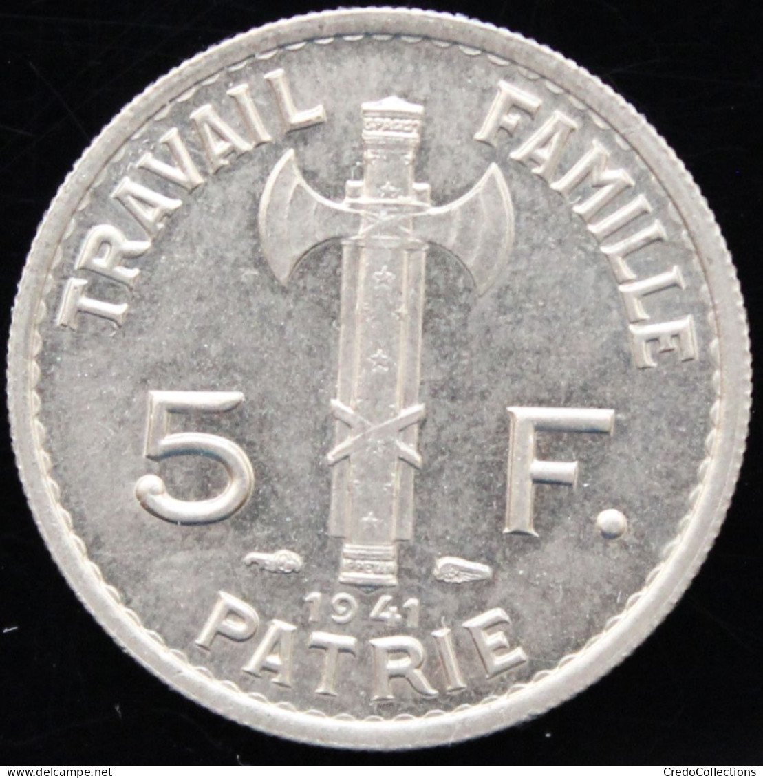 France - 5 Francs (Pétain) - 1941 - SUP - 5 Francs