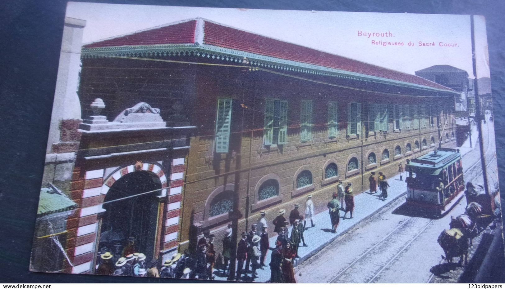 LEBANON LIBAN BEYROUTH BEIRUT  TRAMWAY REELIGIEUSES DU SACRE COEUR 1920 TERZIS EDIT - Lebanon