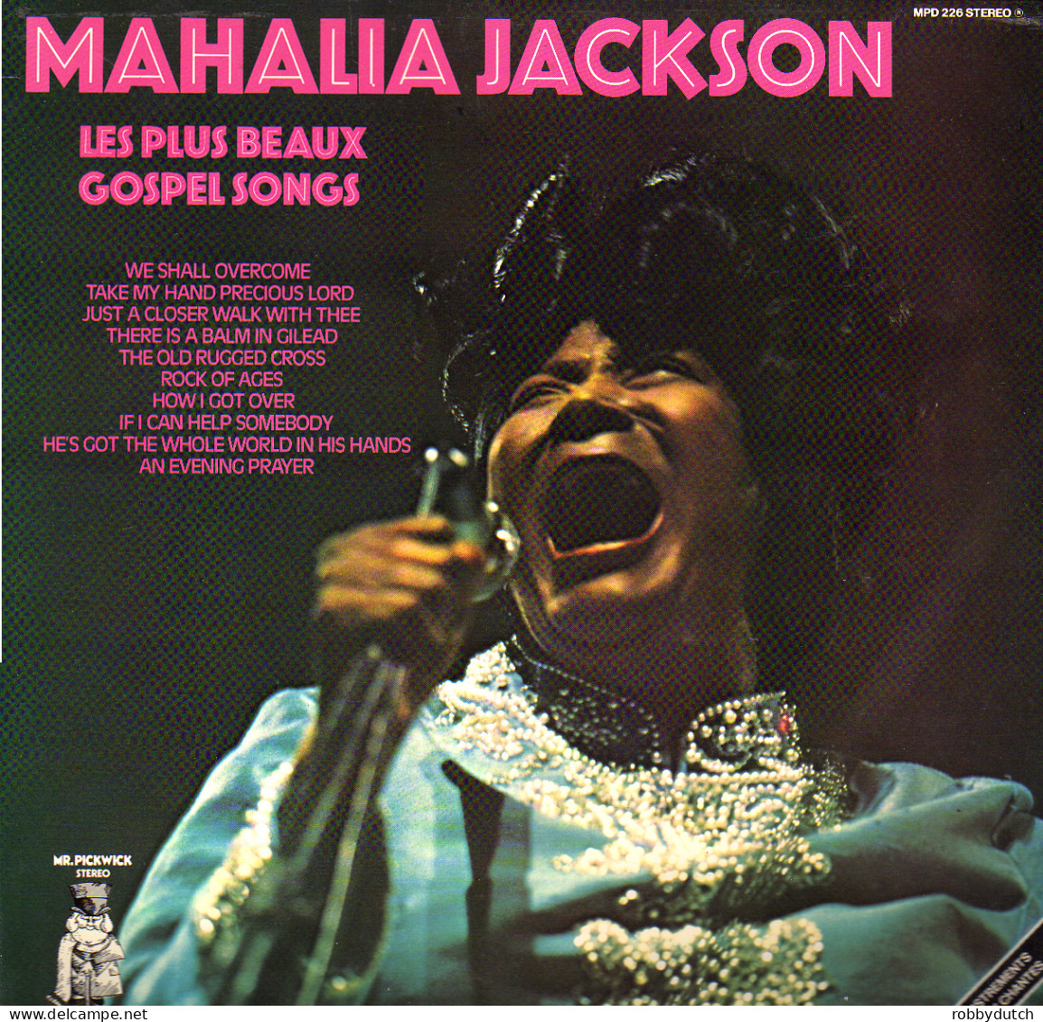 * LP *  MAHALIA JACKSON - LES PLUS BEAUX GOSPEL SONGS (France 1974 EX) - Religion & Gospel