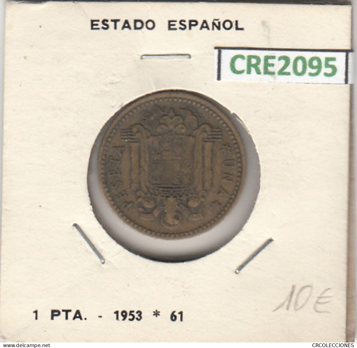 CRE2095 MONEDA  ESPAÑA FRANCO 1 PESETA 1953 61 MBC - 1 Peseta