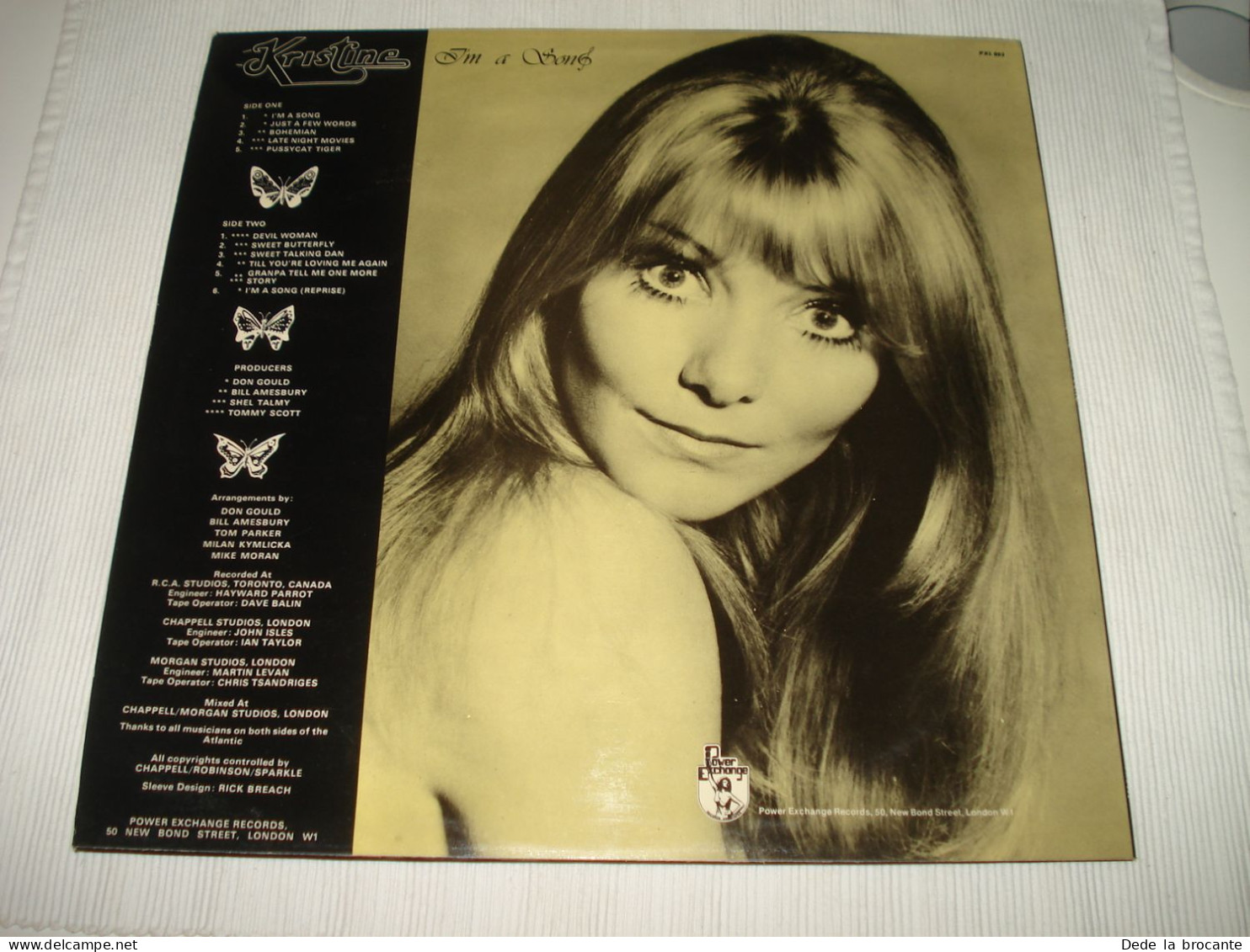 B10 / Kristine – I'm A Song - LP -  Power Ex Records - PXL 003  - UK 1976 - M/NM - Country En Folk
