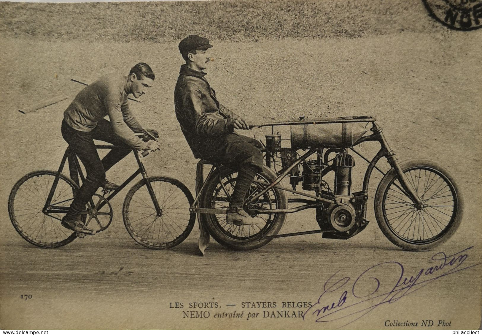 Cyclisme Les Sports Nos Stayers (Motorbike) Nemo Entraine Par Dsnkar 1905 - Ciclismo