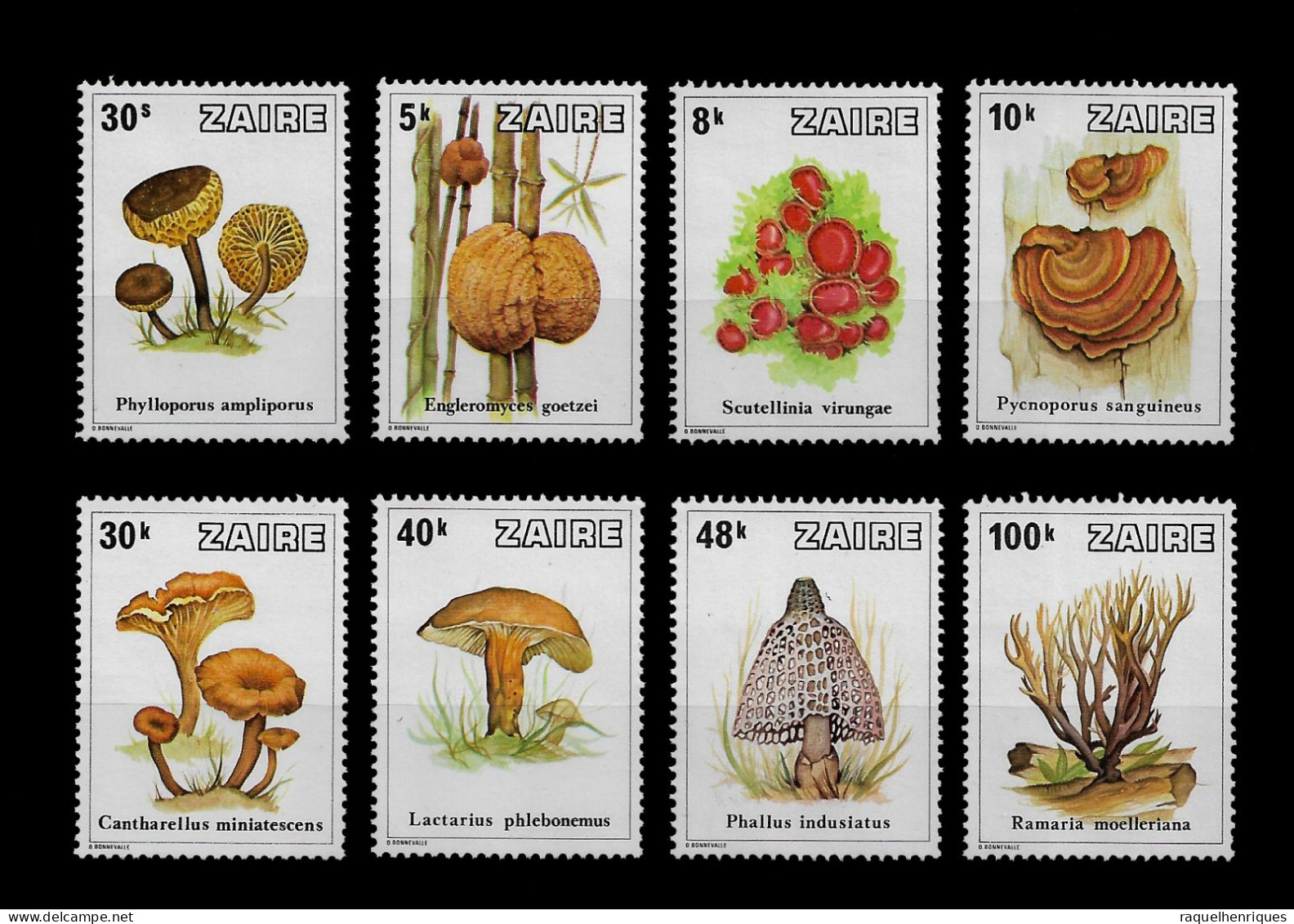 CONGO ZAIRE STAMP - 1979 Fungi SET MNH (NP#01) - Neufs